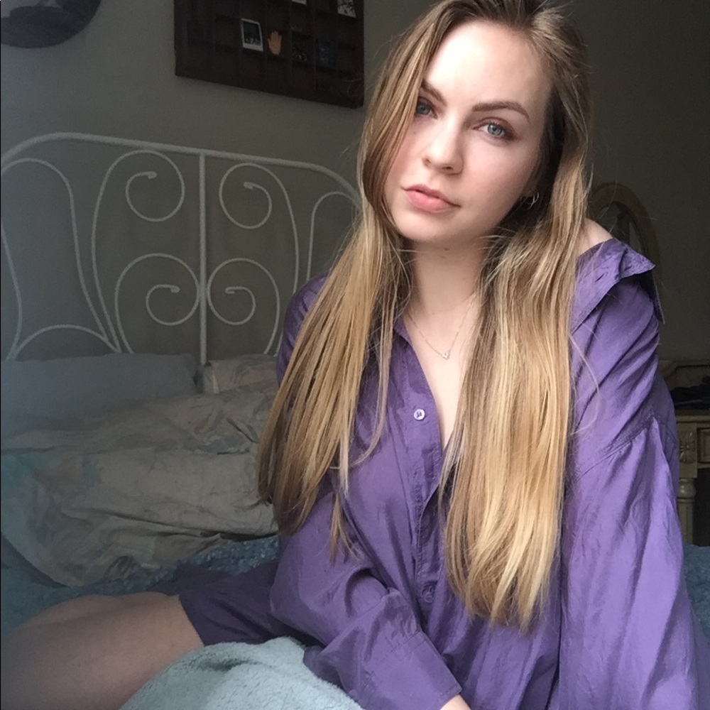 Lilac Silk Blouse